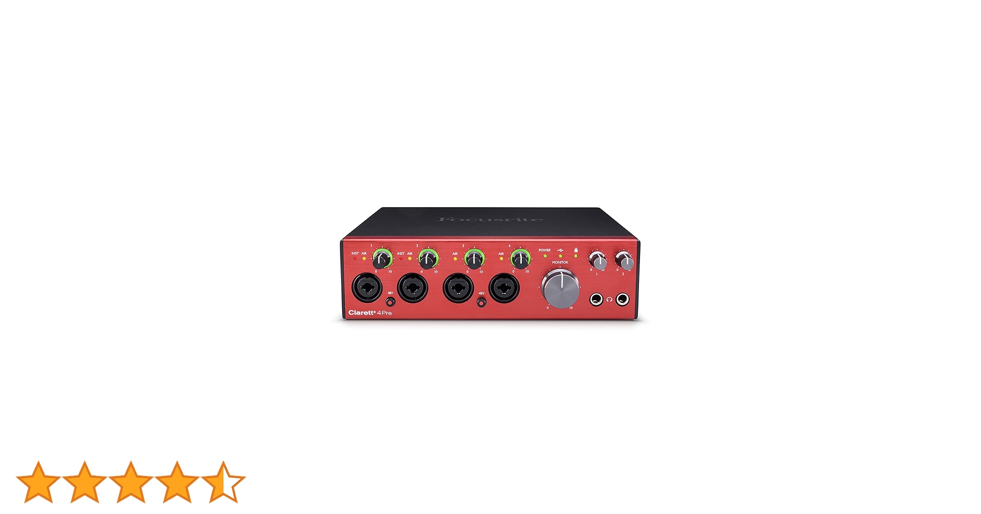 DTM・DAW Focusrite Clarett 4 Pre USB Focusrite Clarett+ 4Pre 18-In/8-Out USB Audio Interface